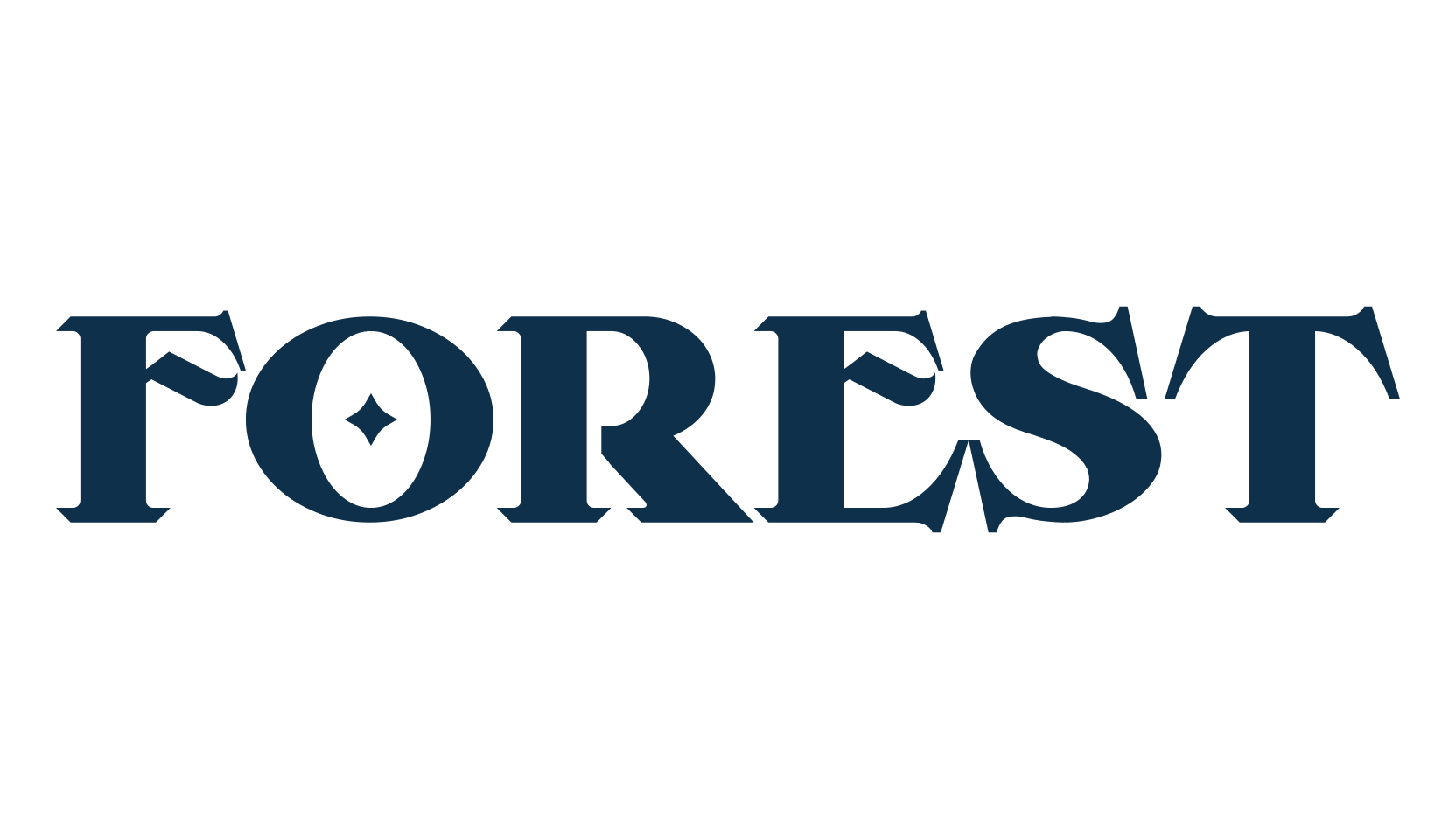 Forest (forest), retro font preview