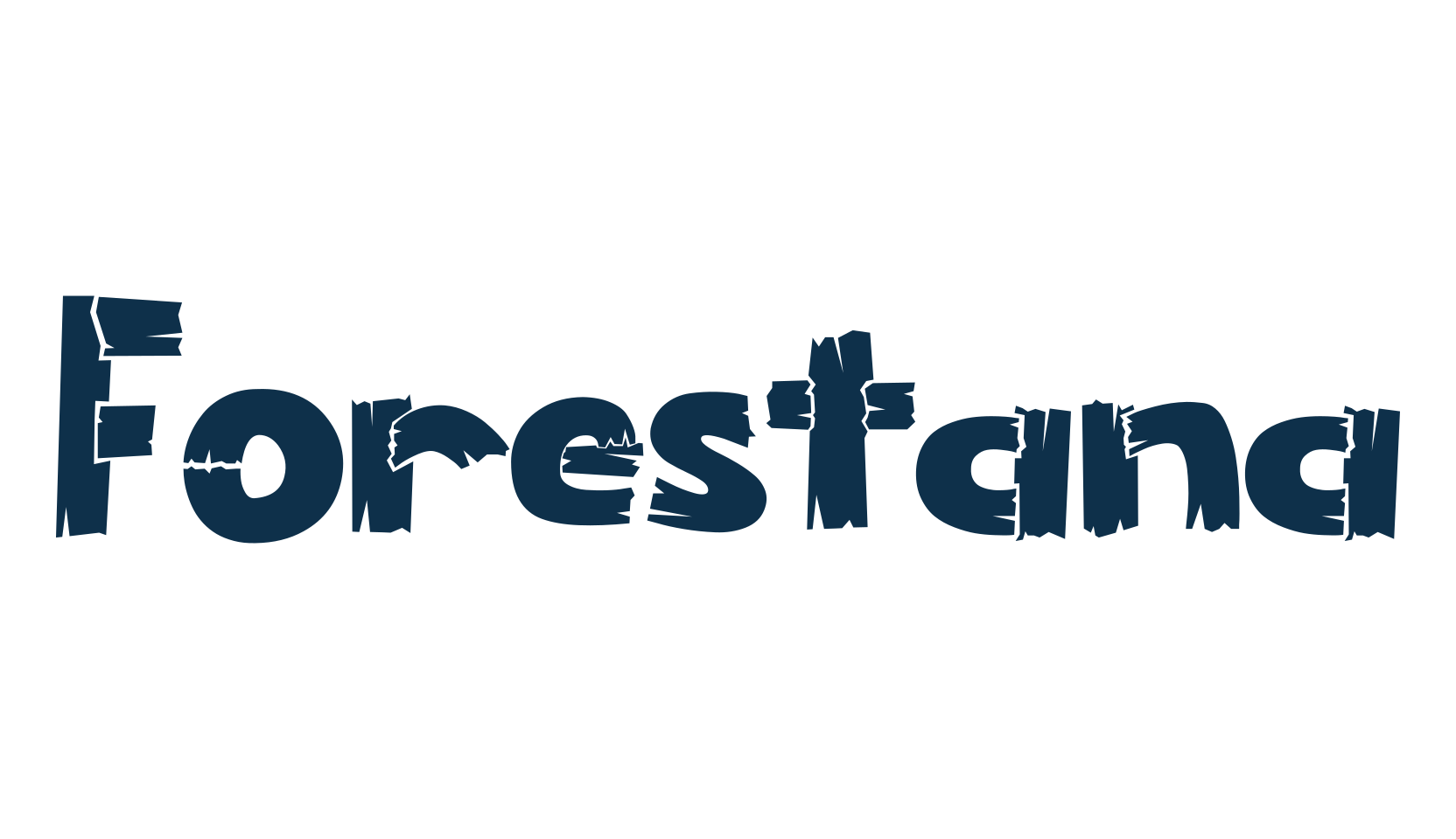 Forestana, decorative font preview