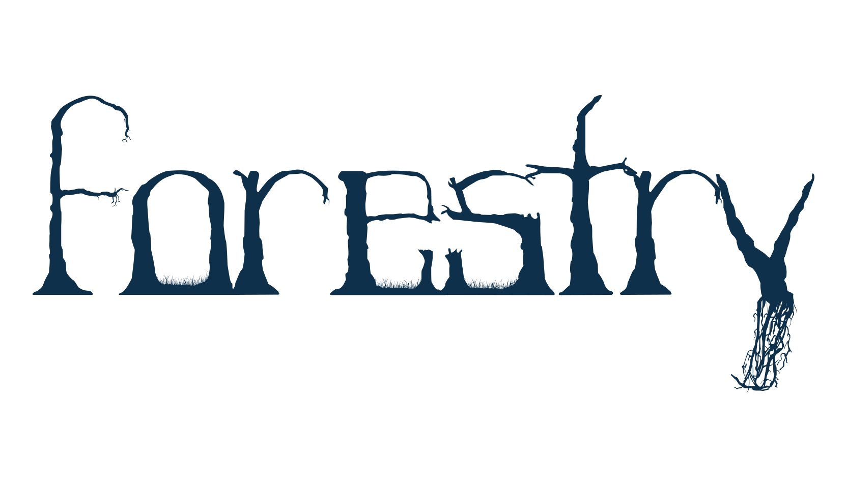 Forestry, various font preview