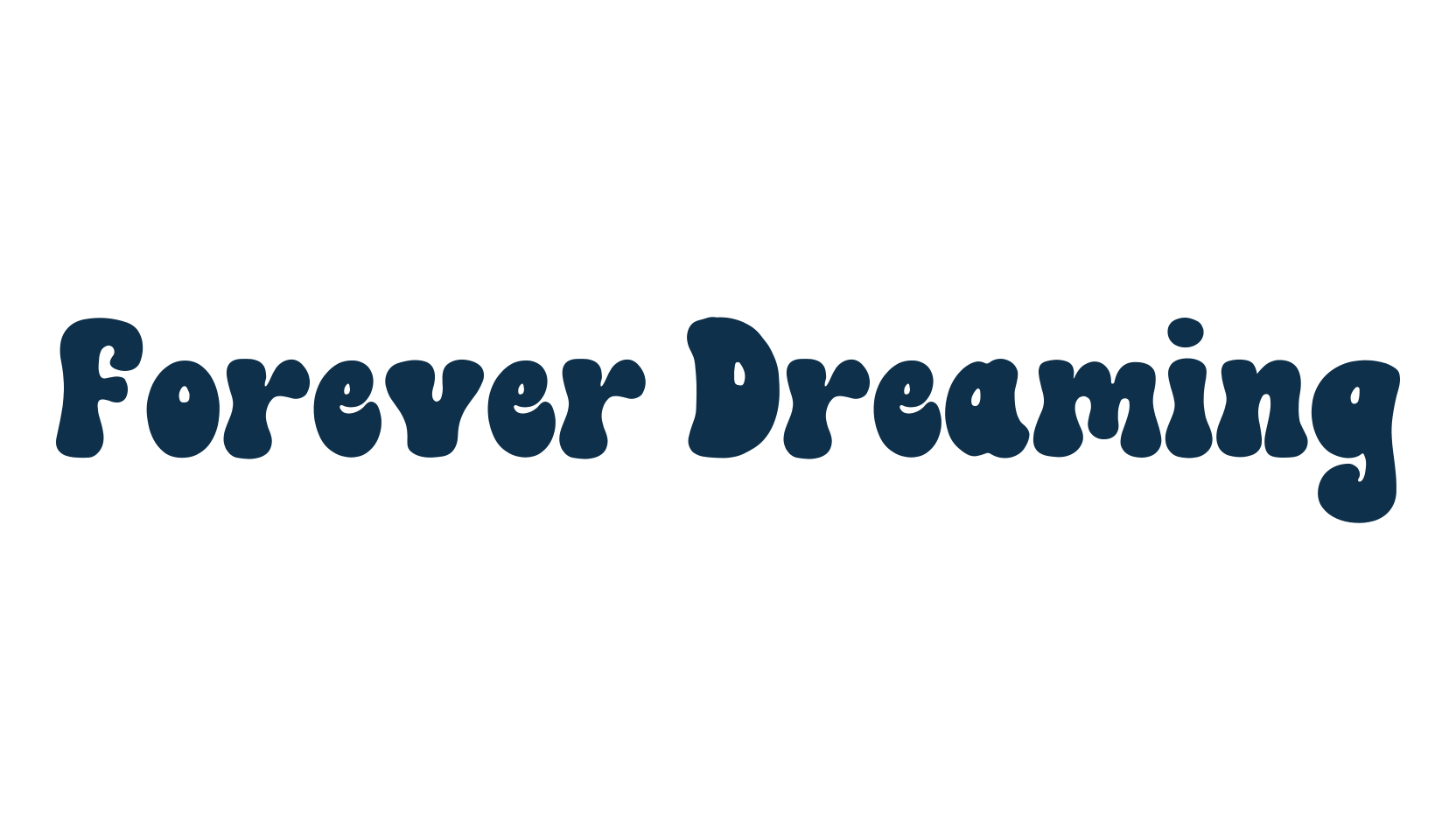 Forever Dreaming, groovy font preview