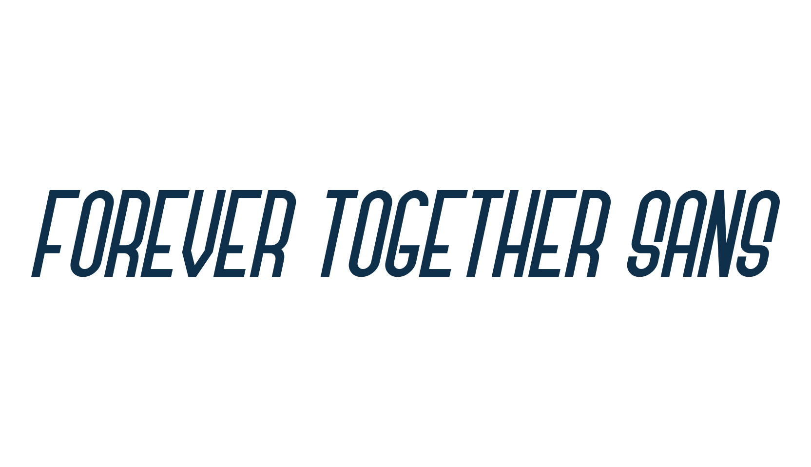 Forever Together Sans, basic sans serif font preview