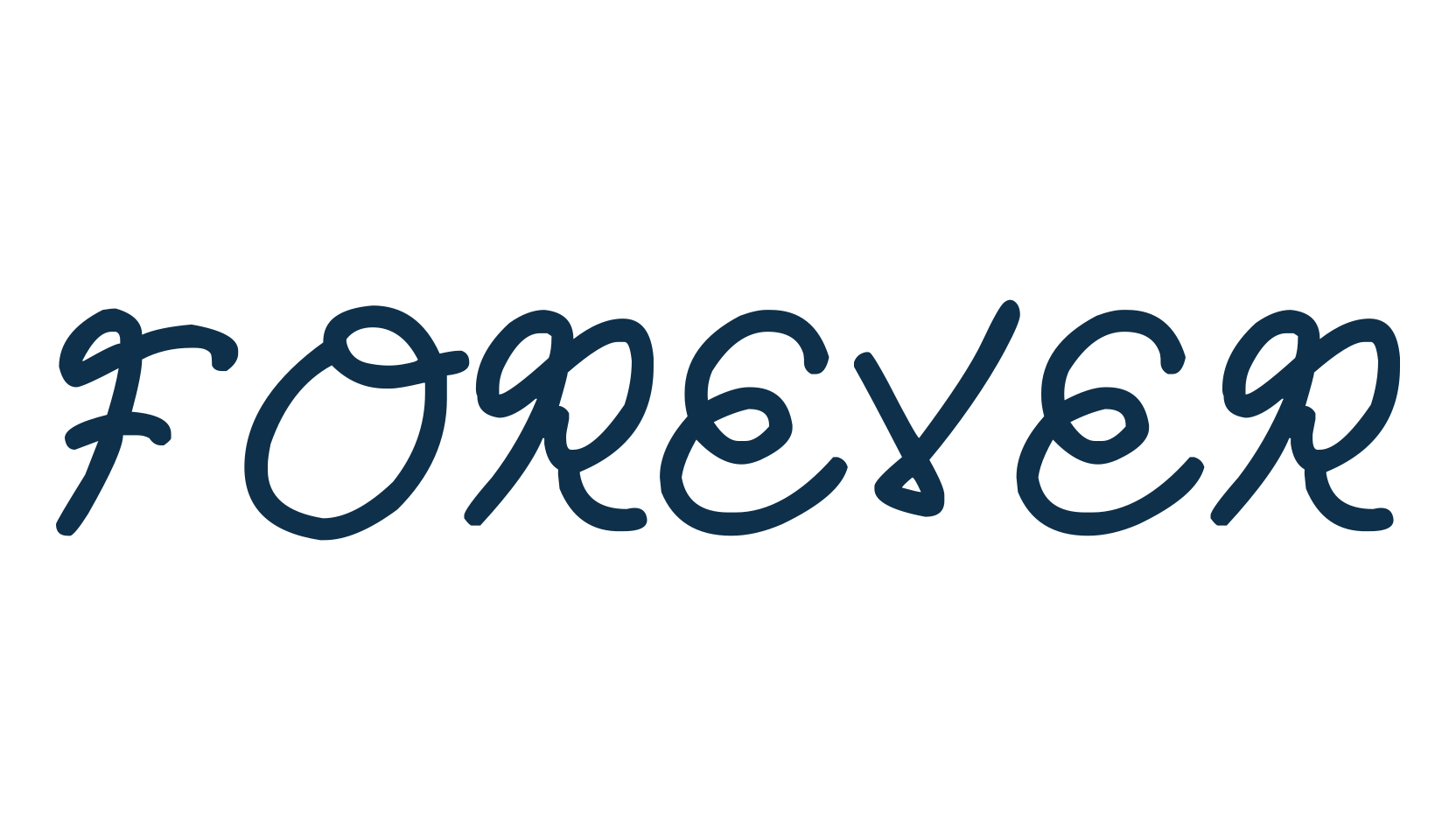 Forever, fancy various decorative script calligraphy font preview