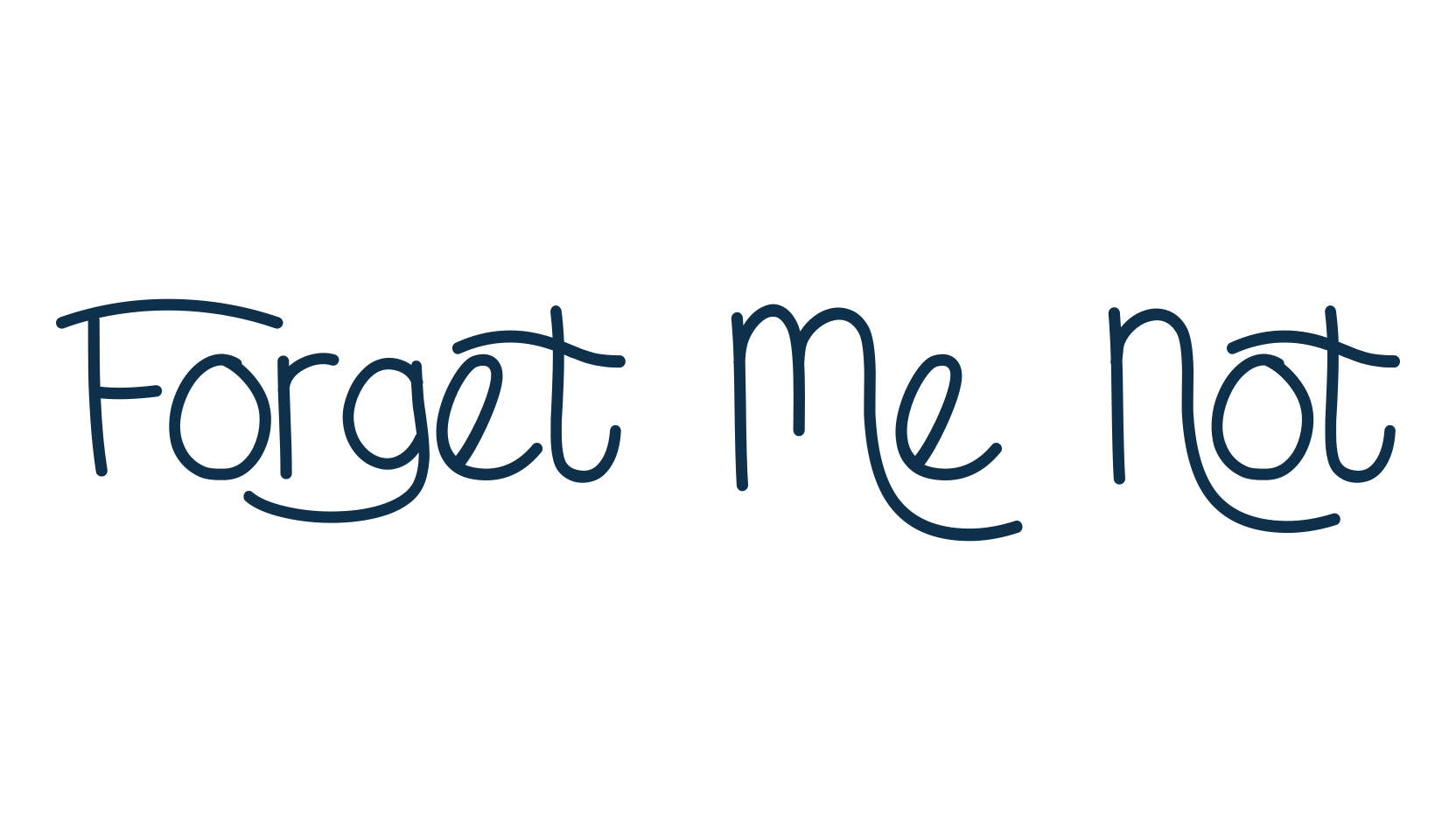 Forget Me Not, fancy various decorative script calligraphy font preview