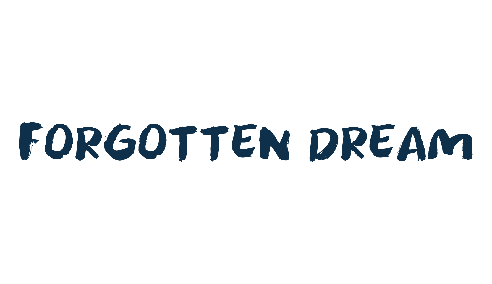 Forgotten Dream, script brush fancy decorative calligraphy font preview