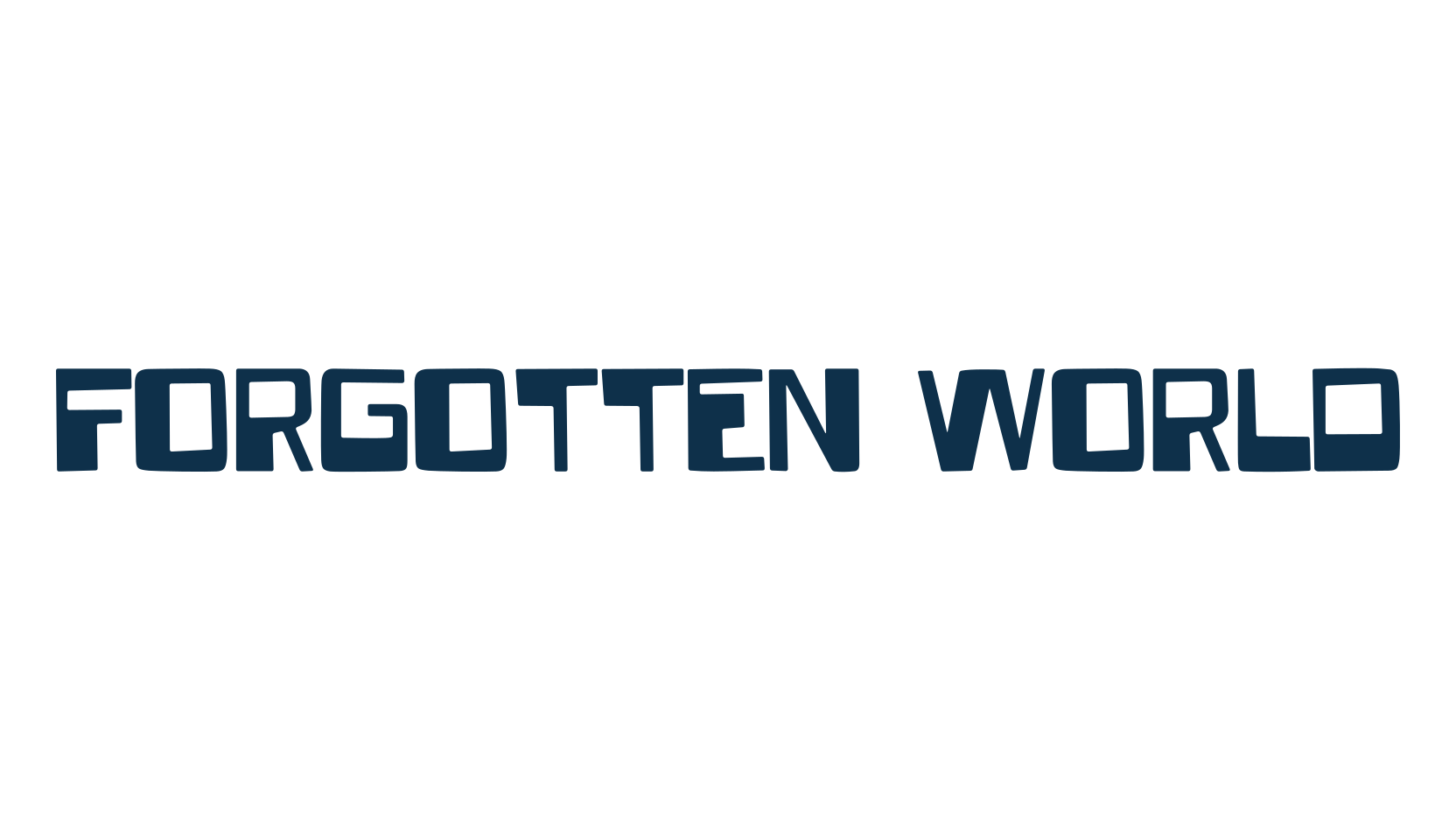 Forgotten World, techno sci-fi font preview