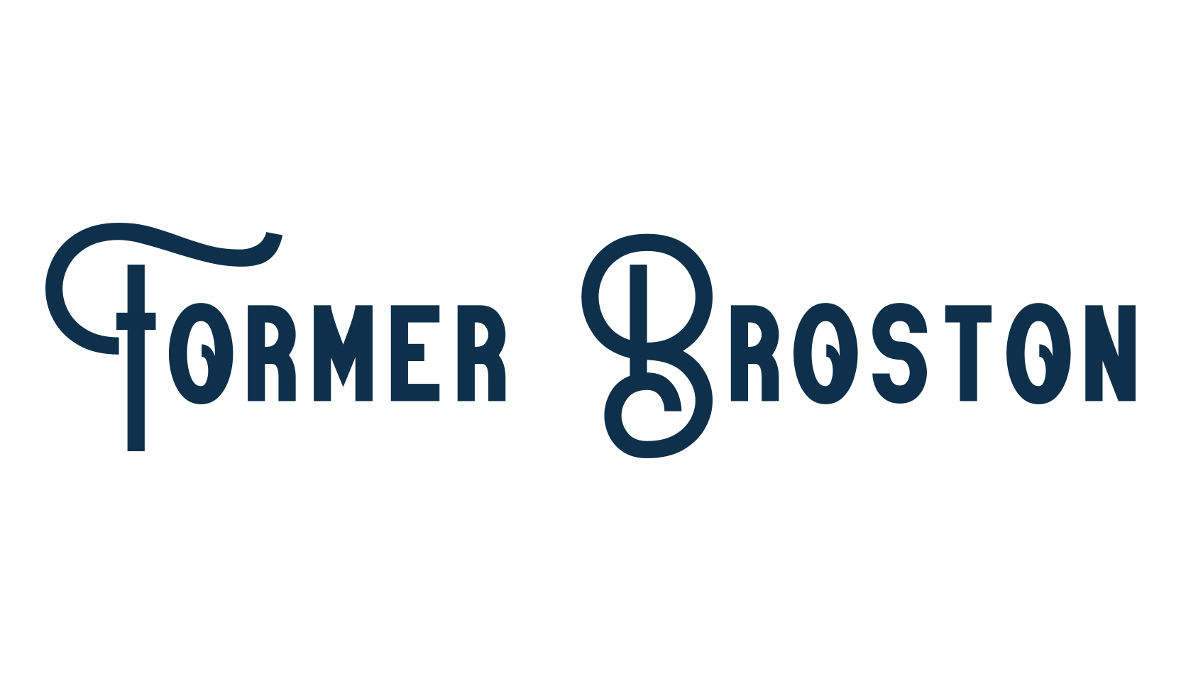 Former Broston, retro font preview