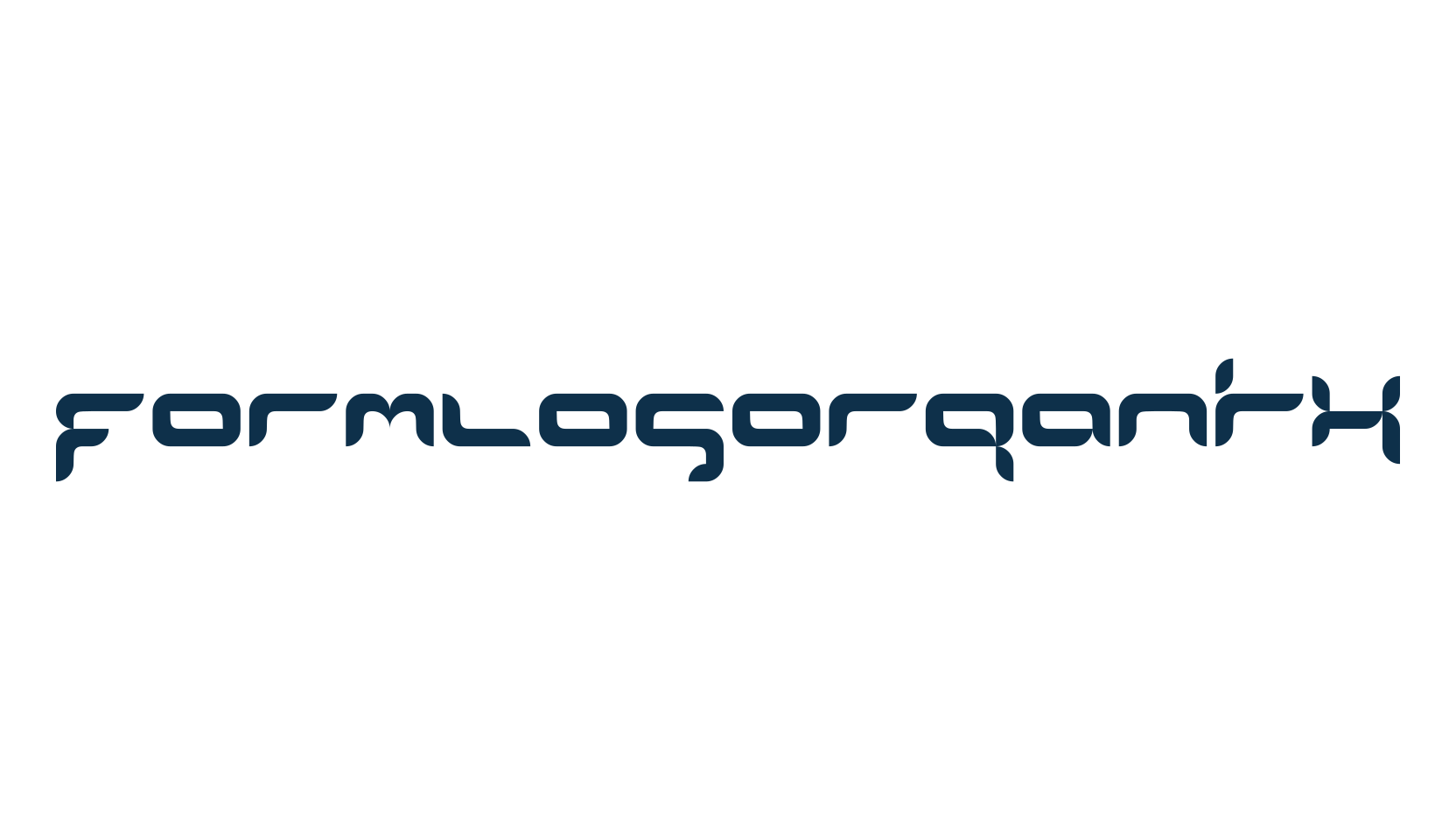 FormlosOrganik, fancy various techno sci-fi font preview