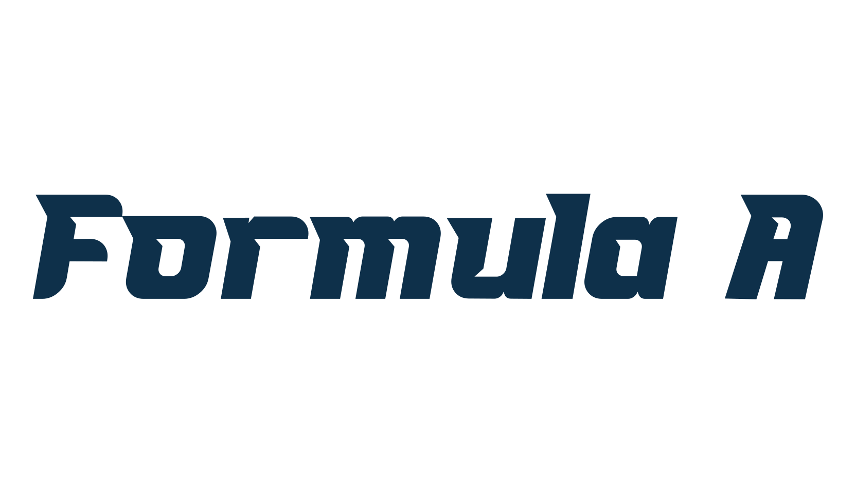 Formula A, various font preview