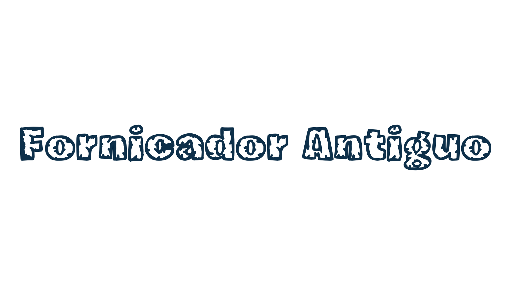 Fornicador Antiguo, fancy decorative font preview