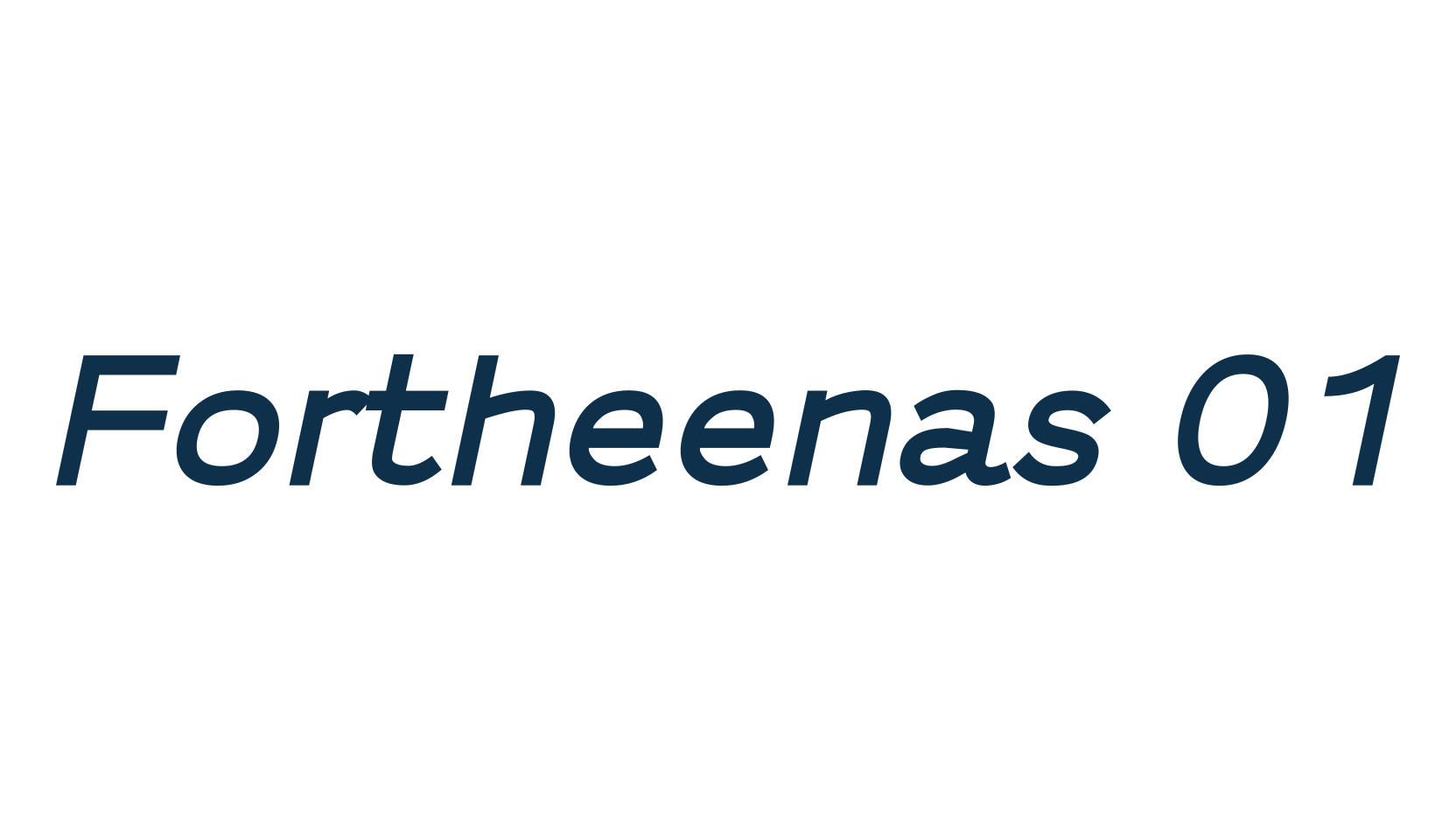 Fortheenas 01, basic sans serif font preview