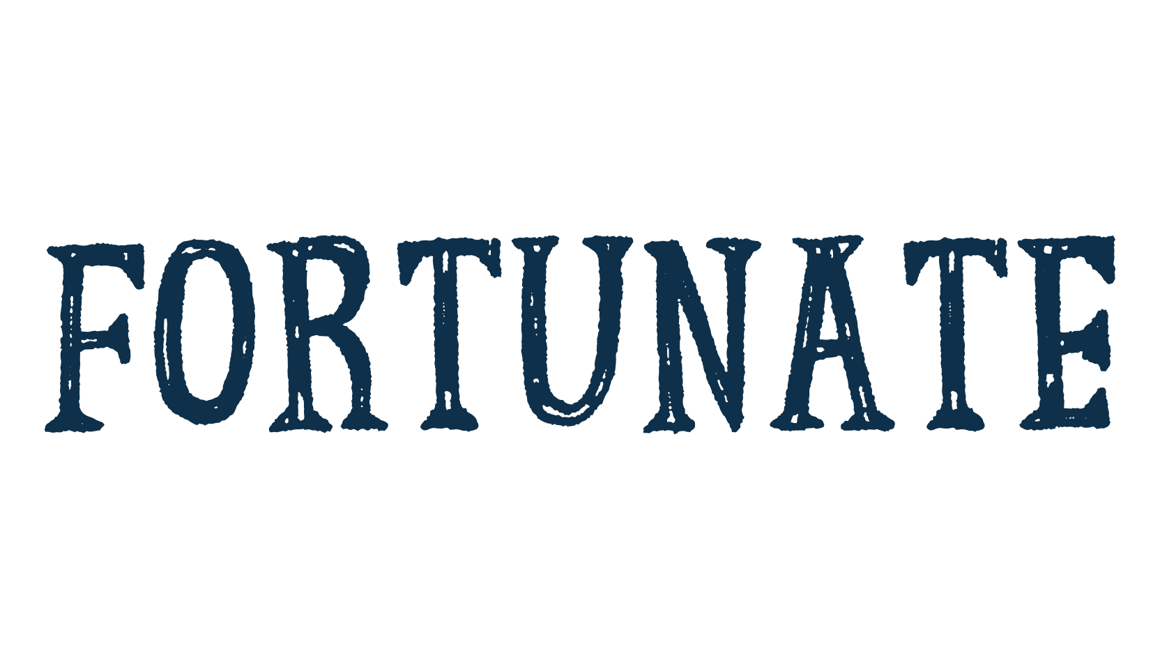 Fortunate, cartoon font preview