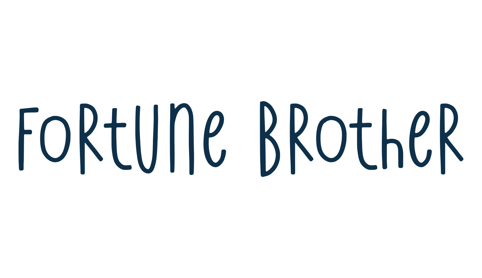 Fortune Brother, fancy various decorative script calligraphy font preview