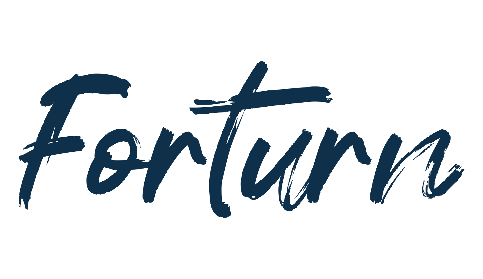 Forturn, brush font preview