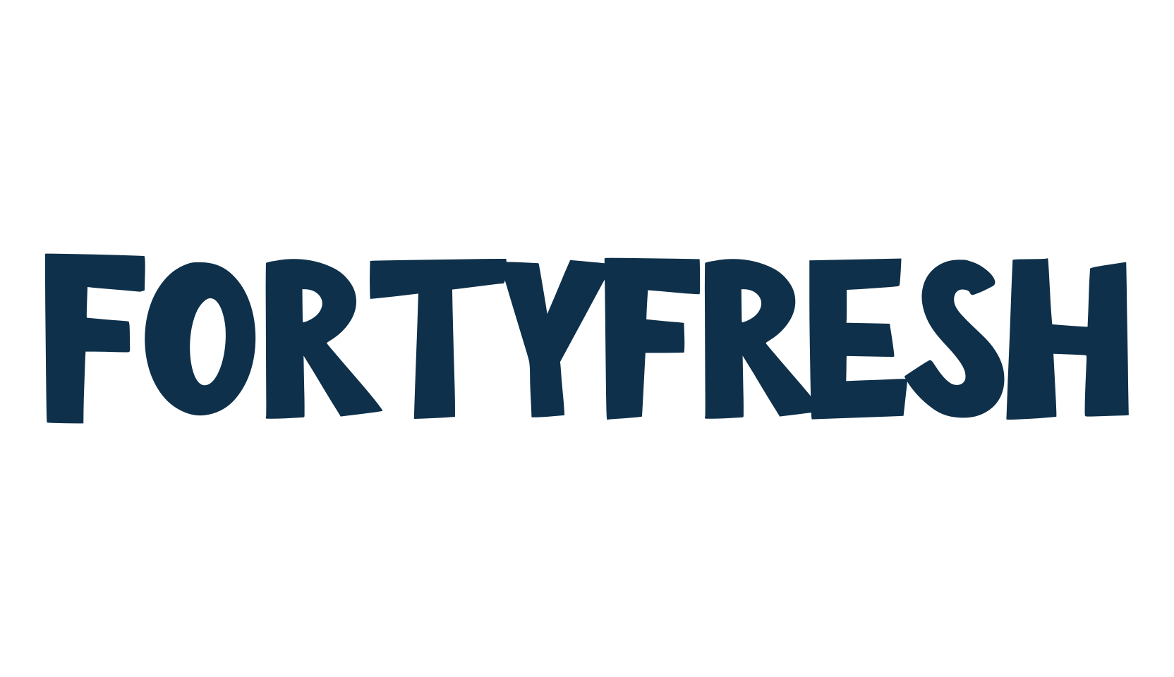 Fortyfresh, fancy cartoon decorative font preview