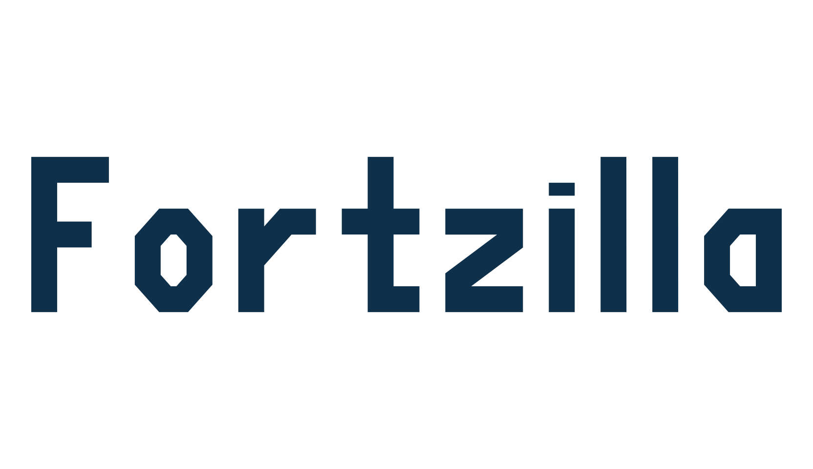 Fortzilla, old school font preview