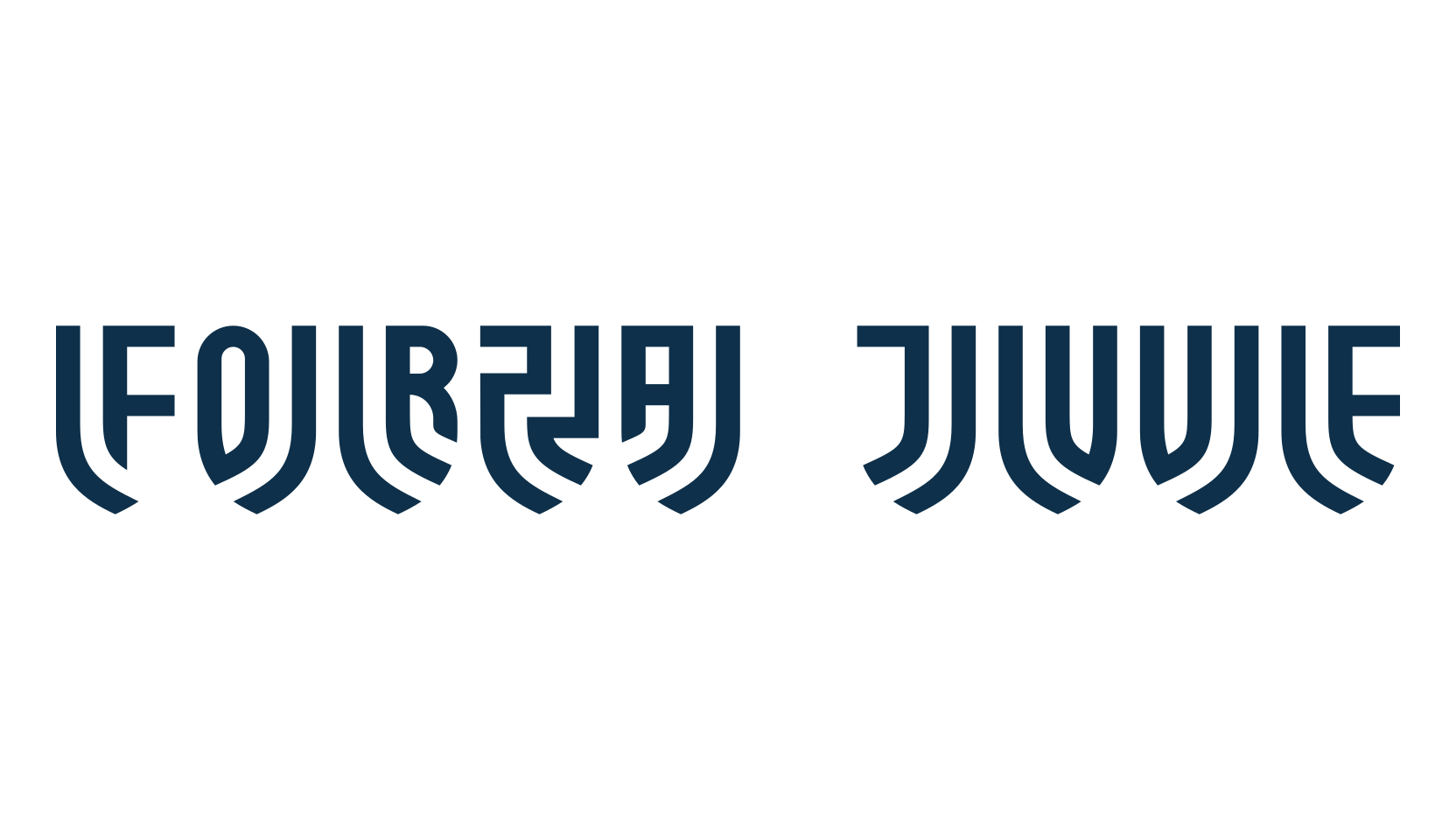 Forza Juve, fancy various decorative font preview