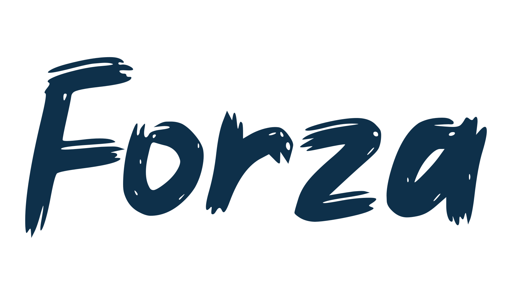 Forza, brush font preview