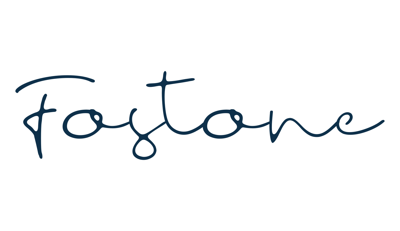 Fostone, handwriting font preview
