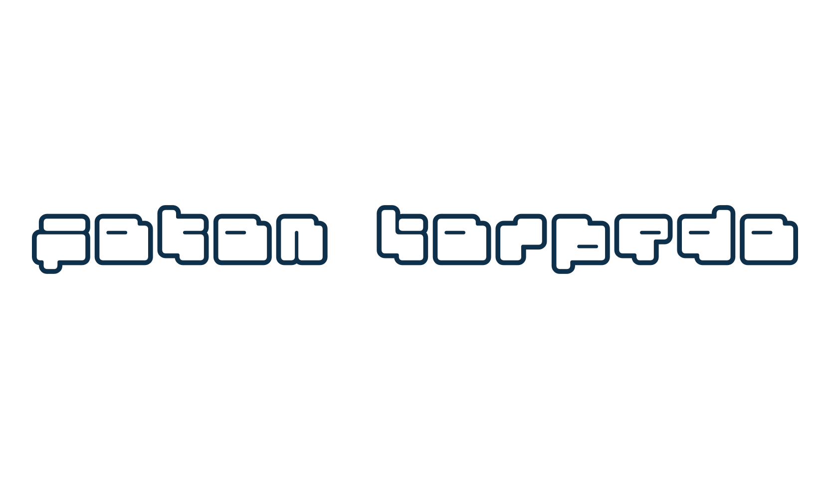 Foton Torpedo, fancy various techno sci-fi font preview
