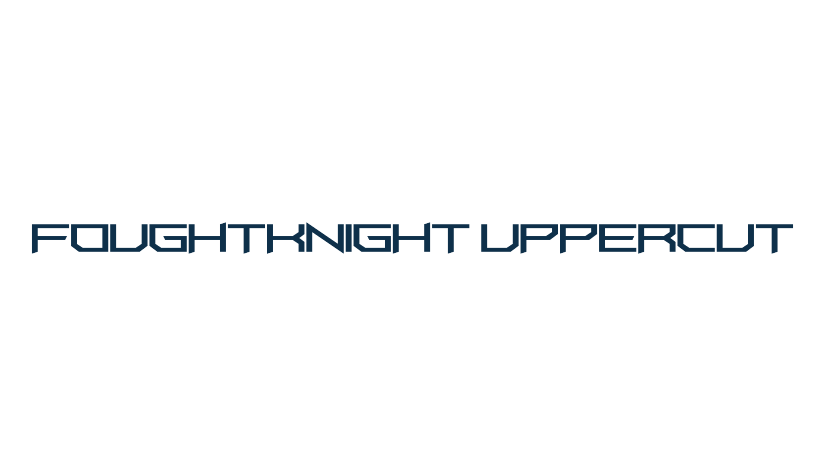 FoughtKnight UpperCut, various font preview