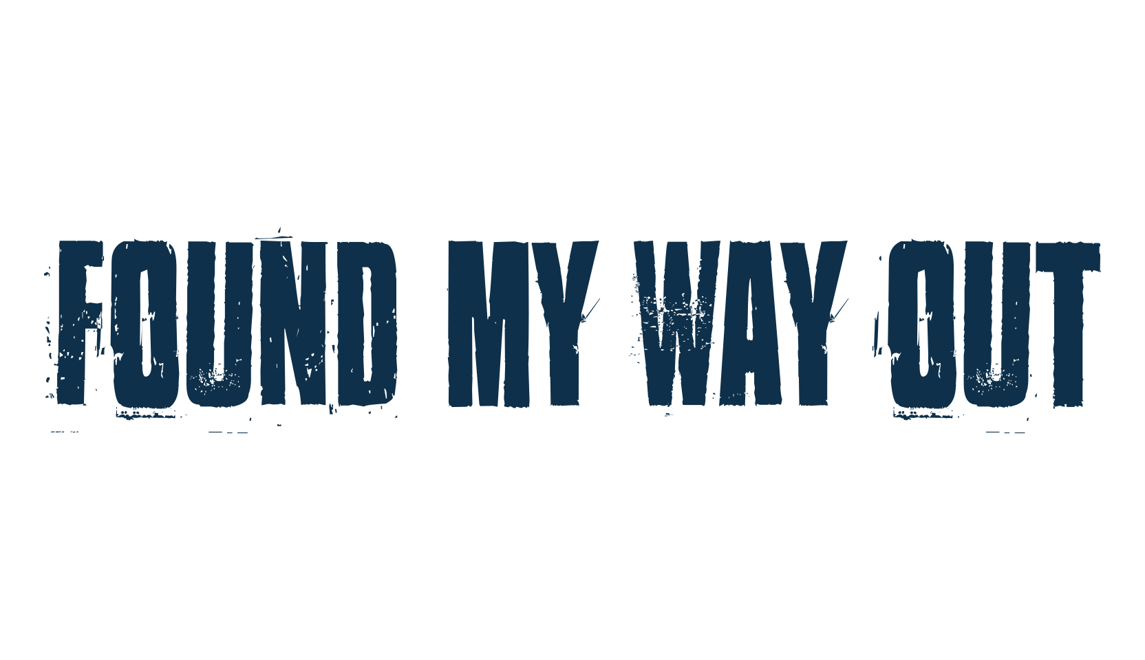 Found my way out, fancy eroded decorative font preview