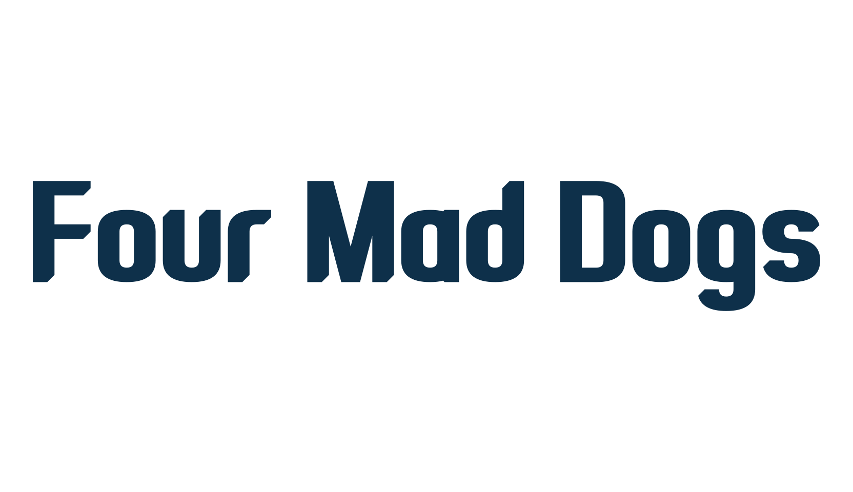 Four Mad Dogs, basic sans serif font preview