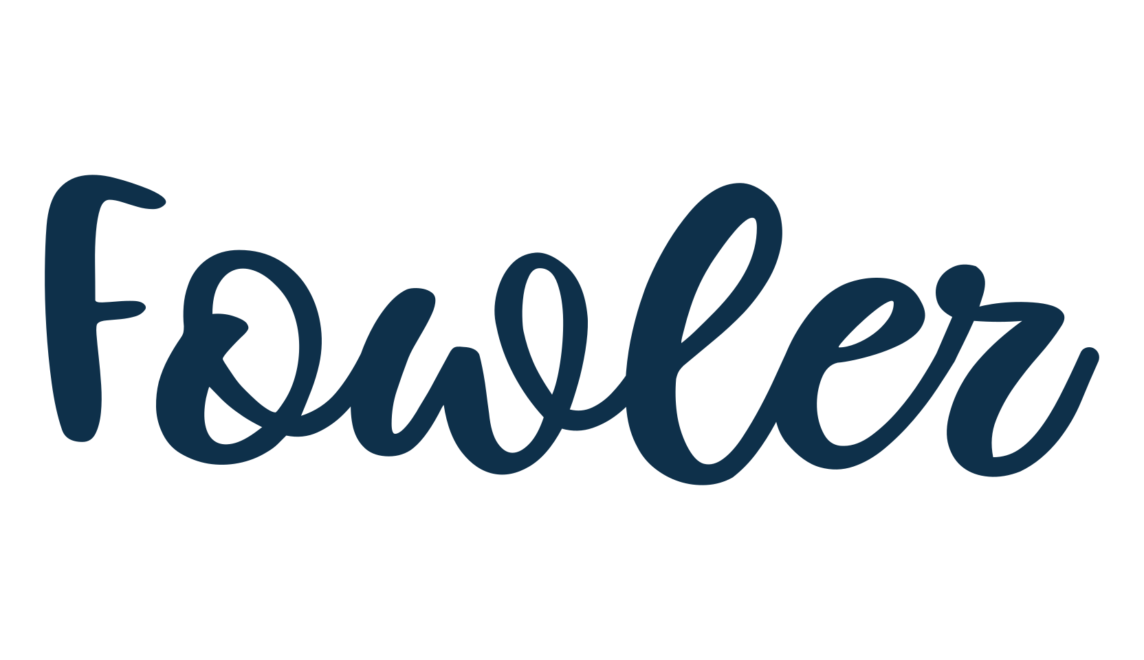 Fowler, script handwritten fancy decorative calligraphy font preview