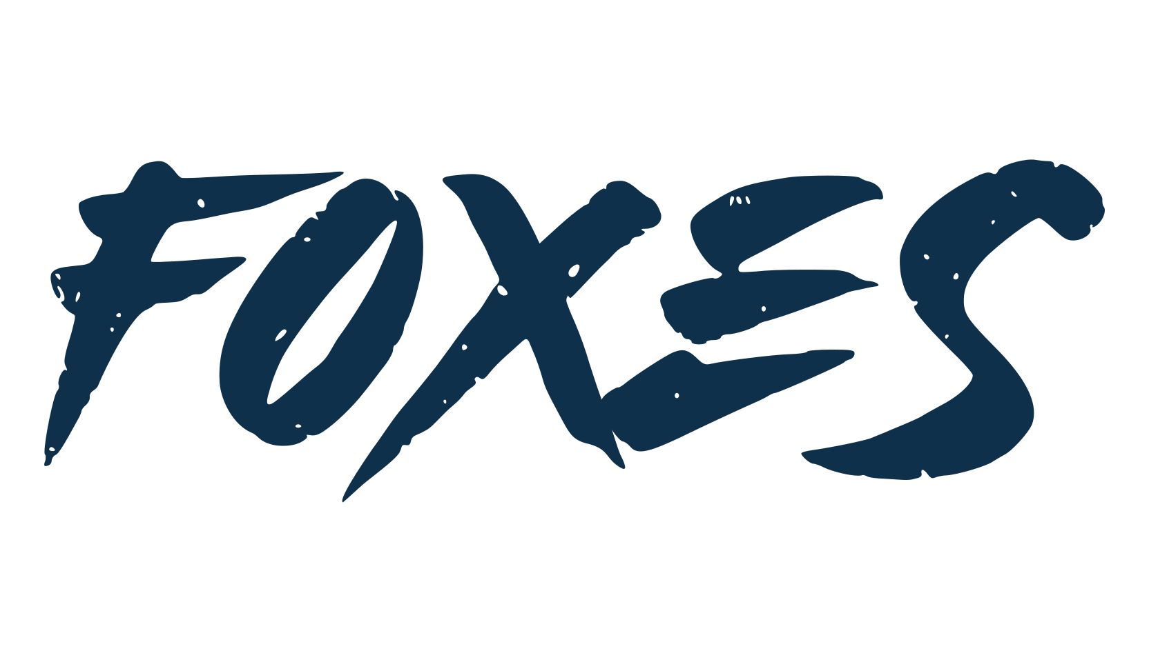 Foxes, brush font preview