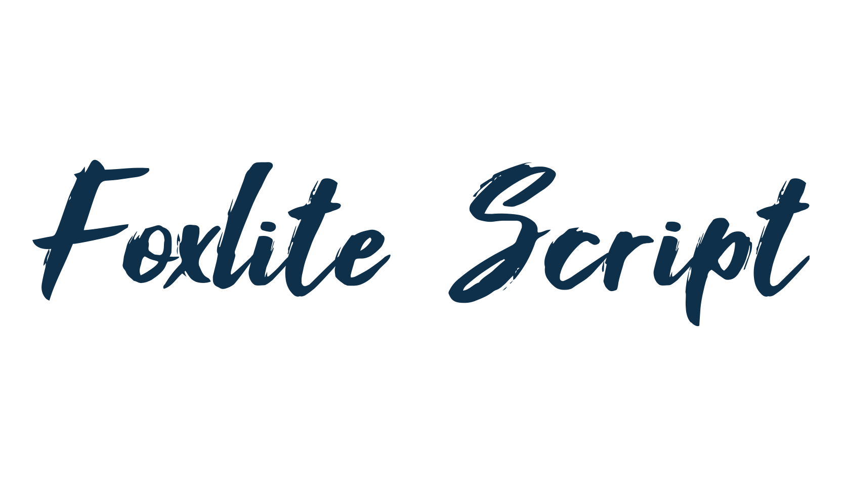 Foxlite Script, calligraphy font preview