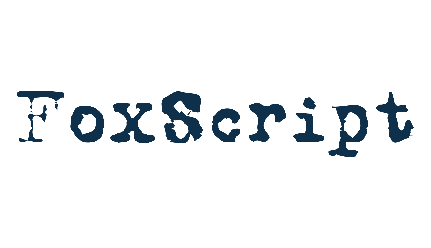FoxScript, typewriter font preview
