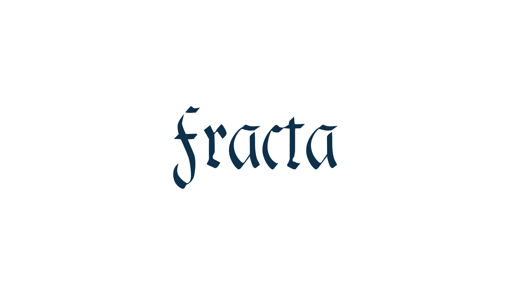 Fracta, gothic modern font preview