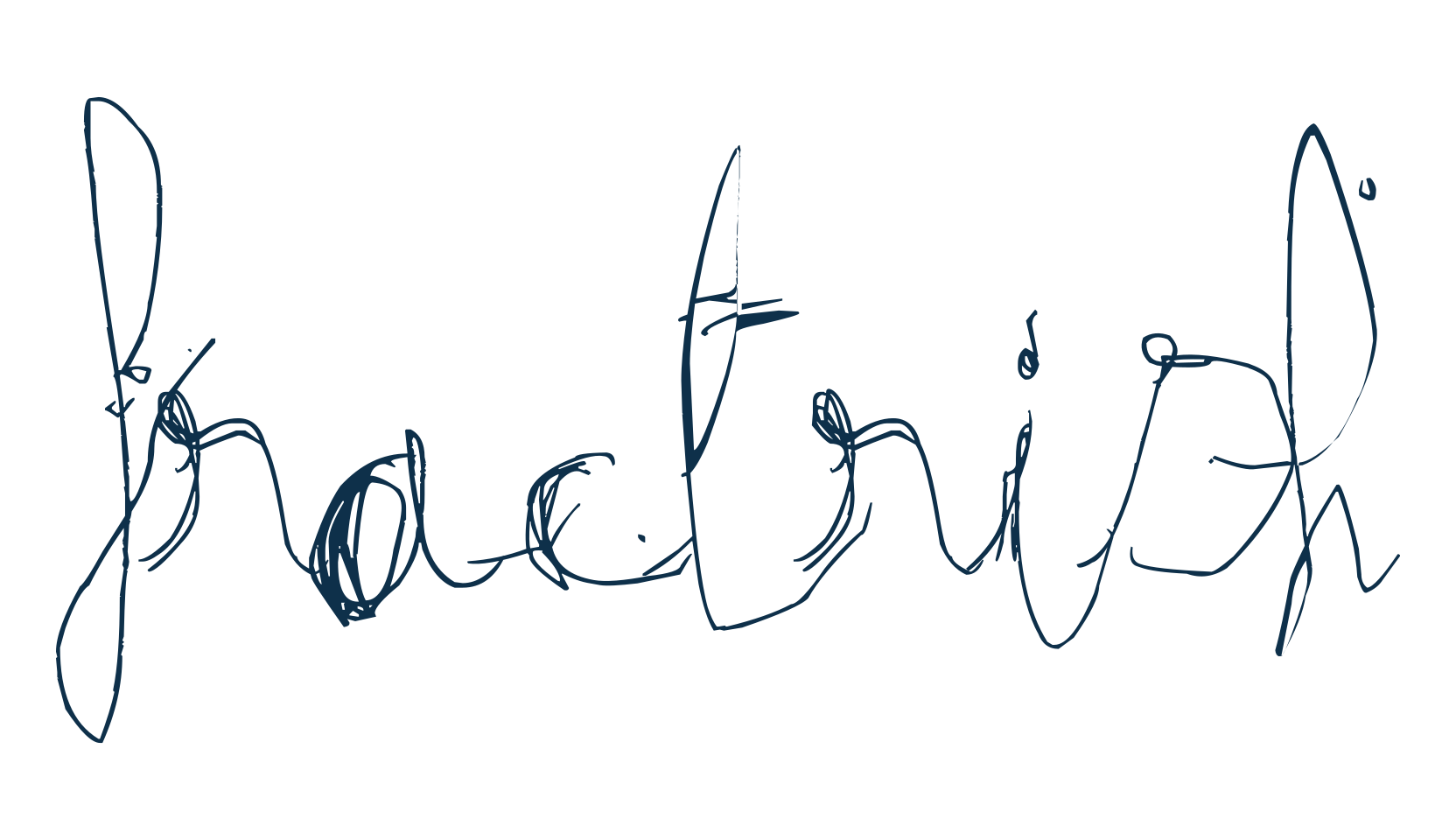 Fractrish, script trash fancy decorative calligraphy font preview
