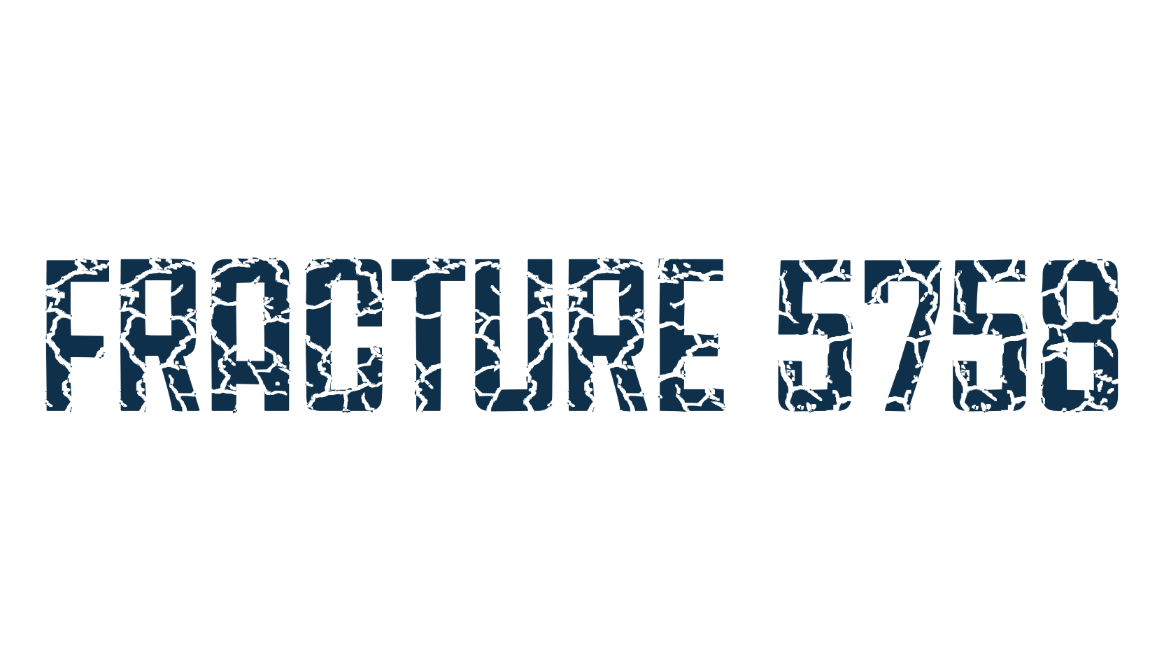 Fracture 5758, fancy destroy decorative font preview