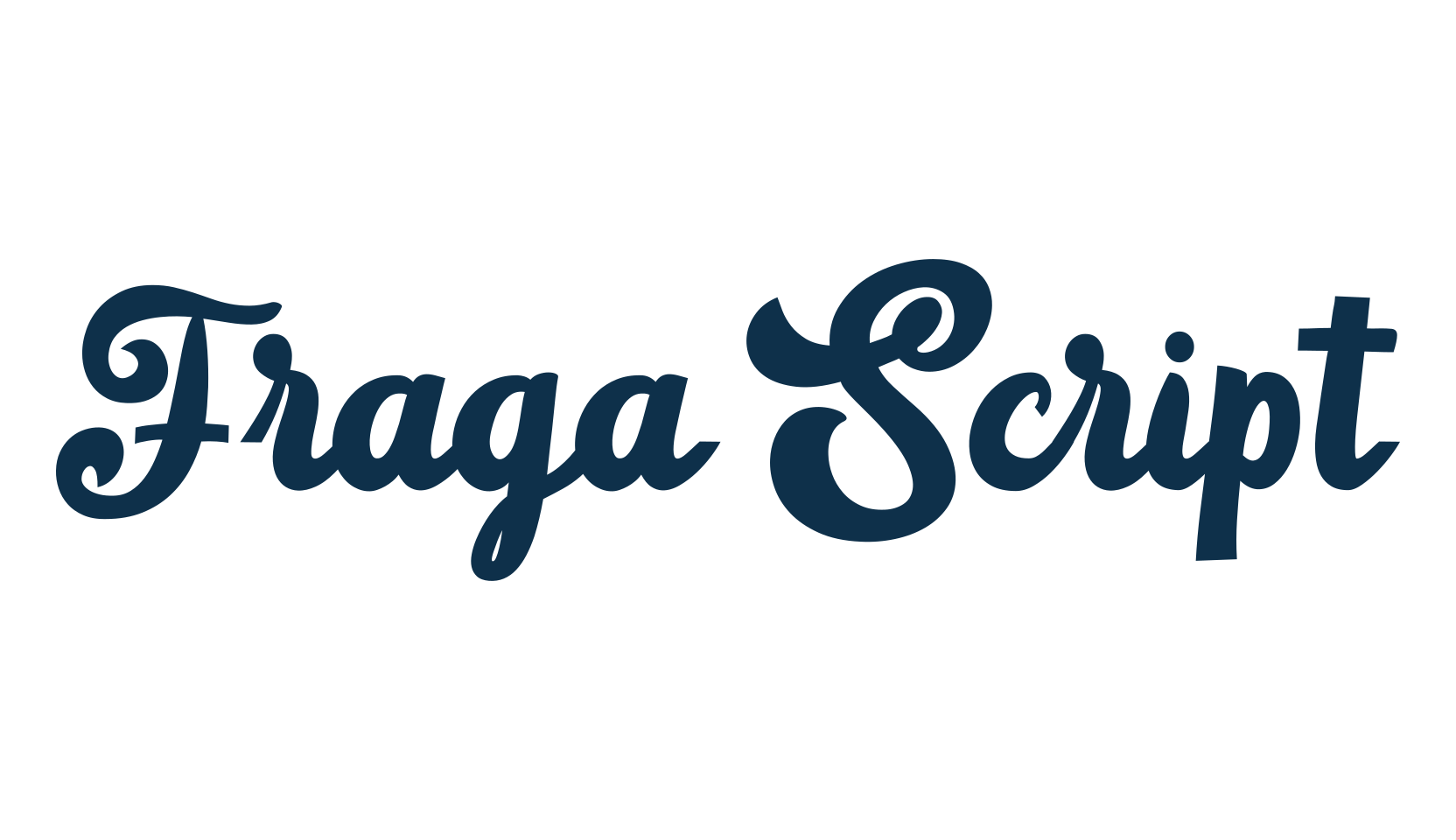 Fraga Script, old school font preview