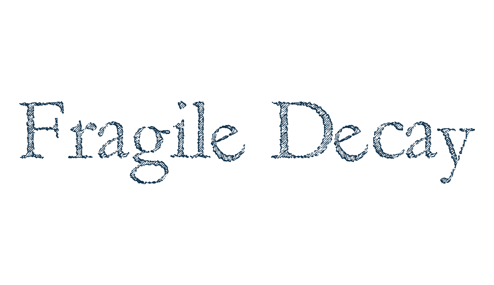 Fragile Decay, fancy various decorative font preview