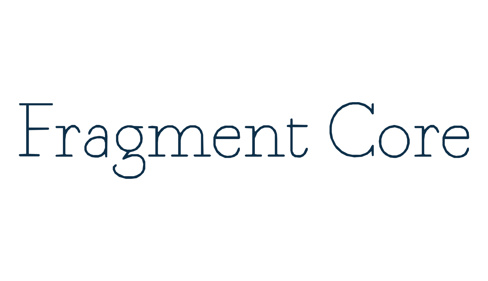 Fragment Core, typewriter font preview