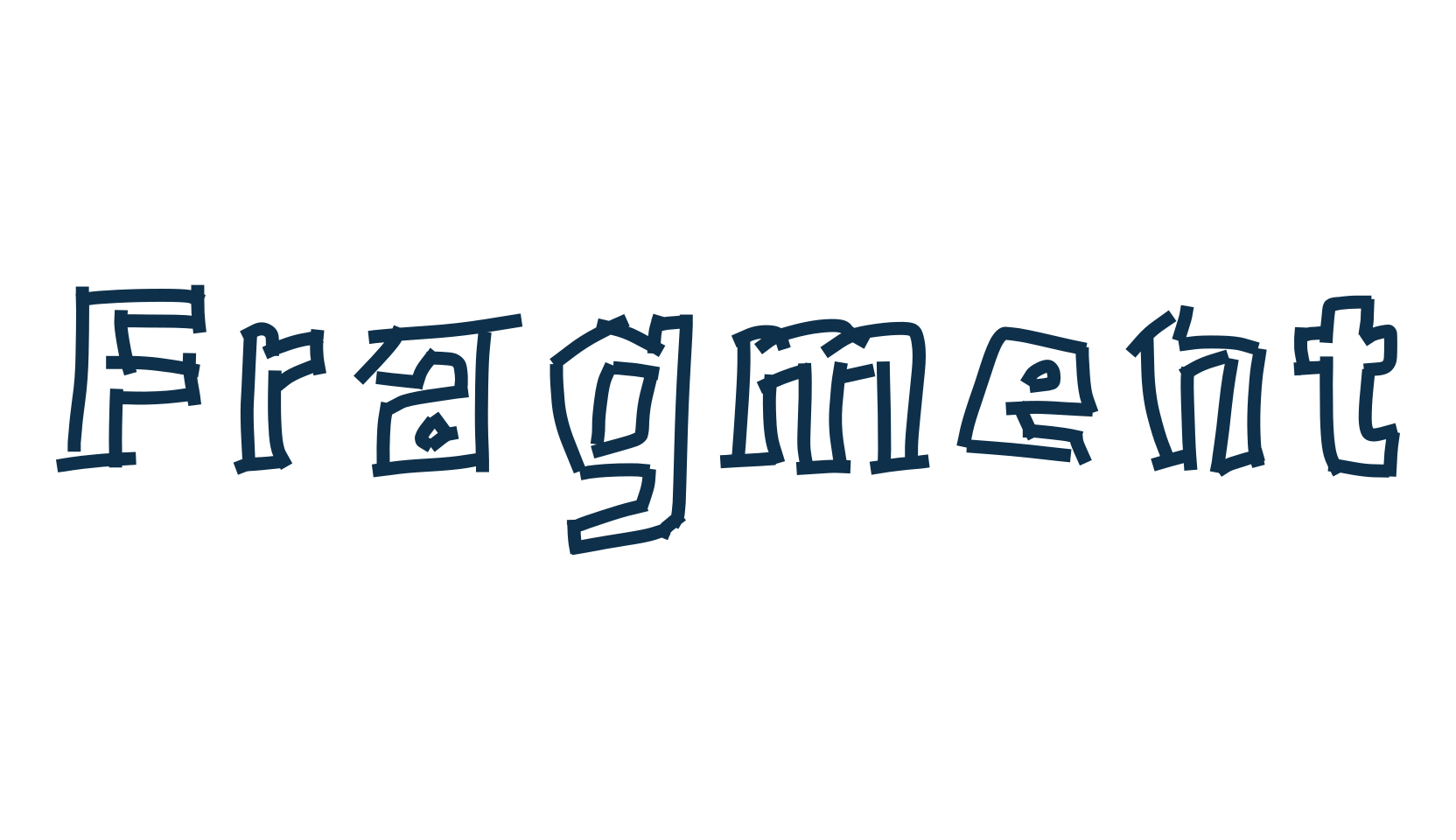 Fragment, fancy various decorative font preview
