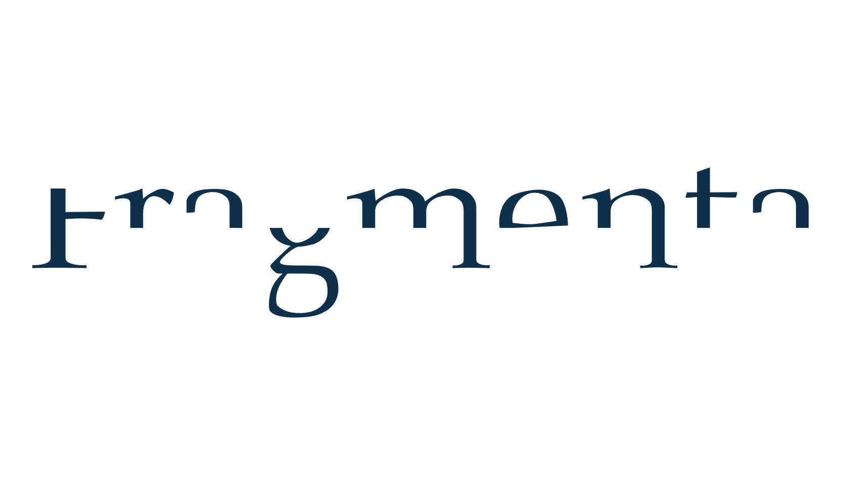 Fragmenta, distorted font preview