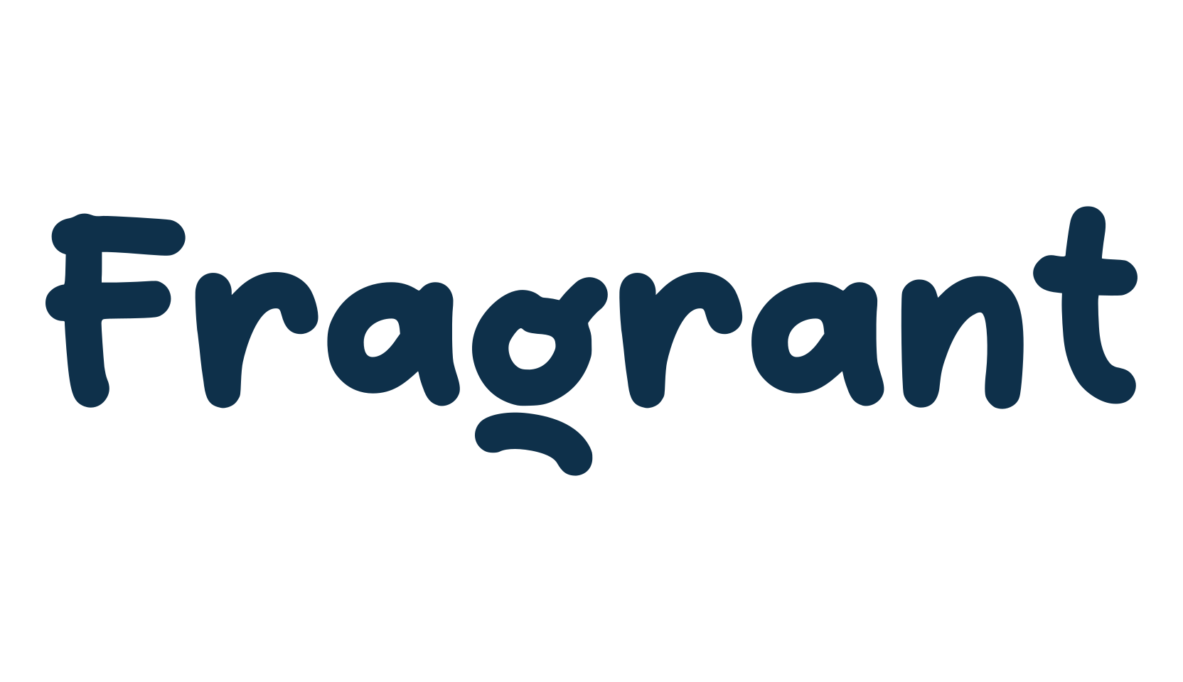Fragrant, handwriting font preview