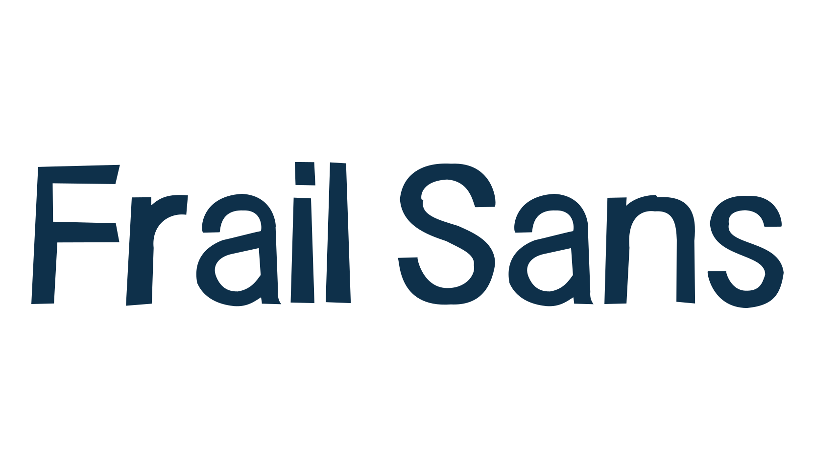 Frail Sans, fancy eroded decorative font preview