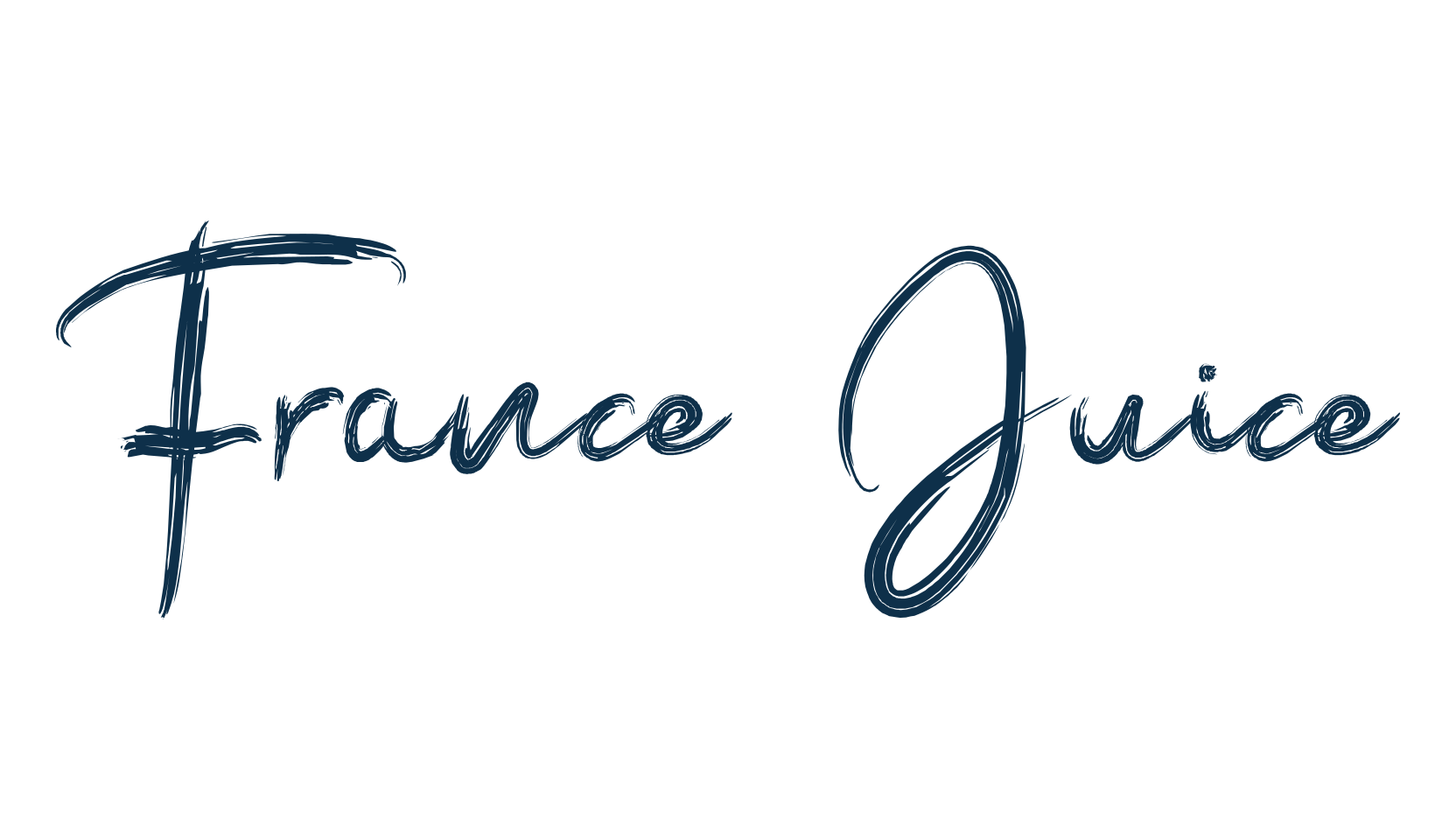 France Juice, script brush fancy decorative calligraphy font preview