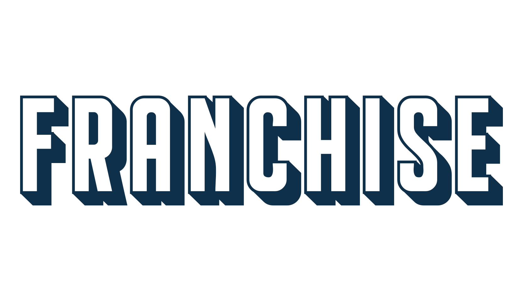 Franchise, retro font preview