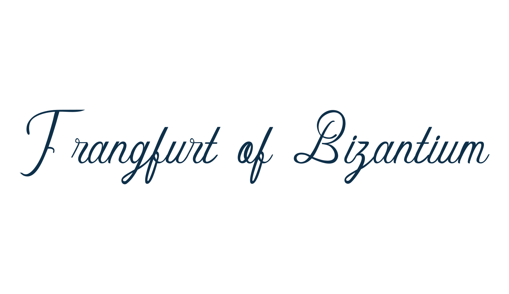 Frangfurt of Bizantium, fancy decorative font preview