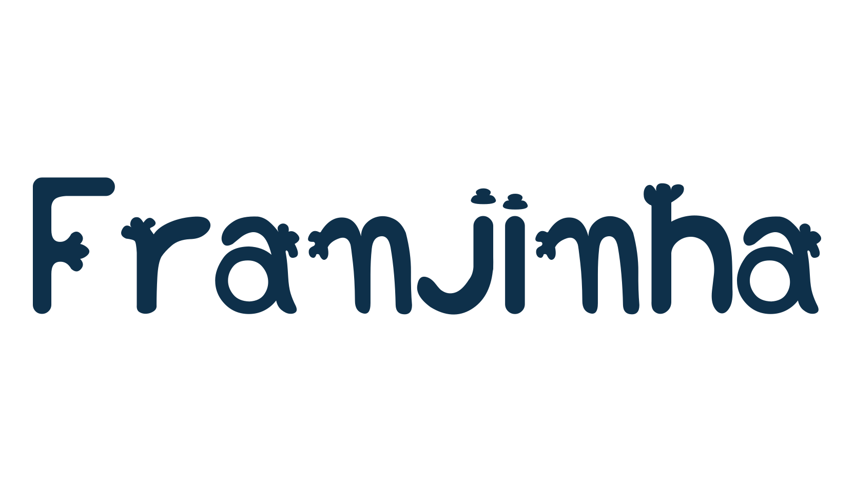 Franjinha, fancy cartoon decorative font preview