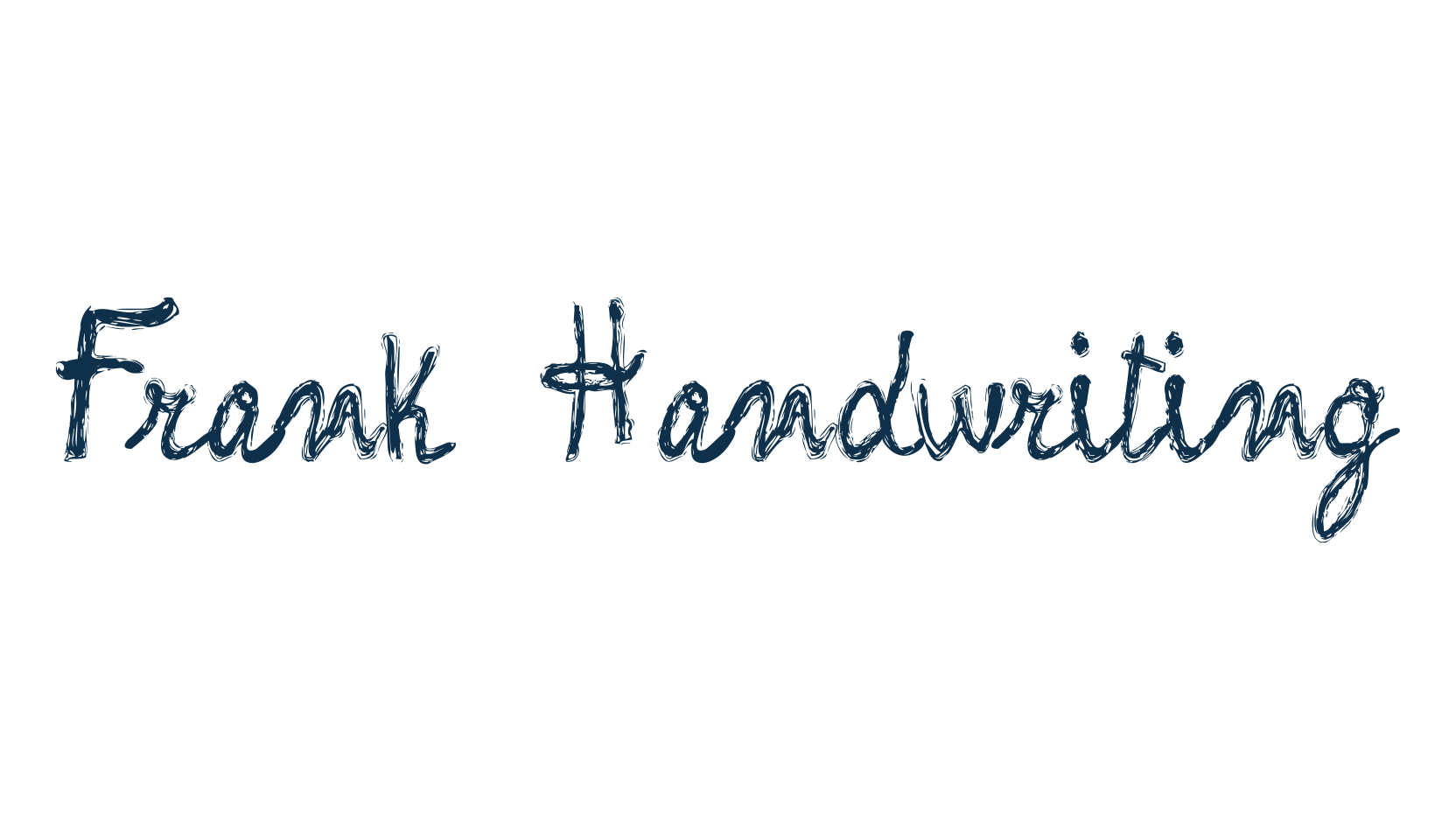 Frank Handwriting, fancy various decorative script calligraphy font preview