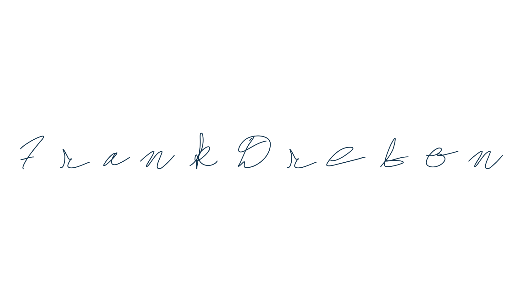 Frank Drebon, script handwritten fancy decorative calligraphy font preview