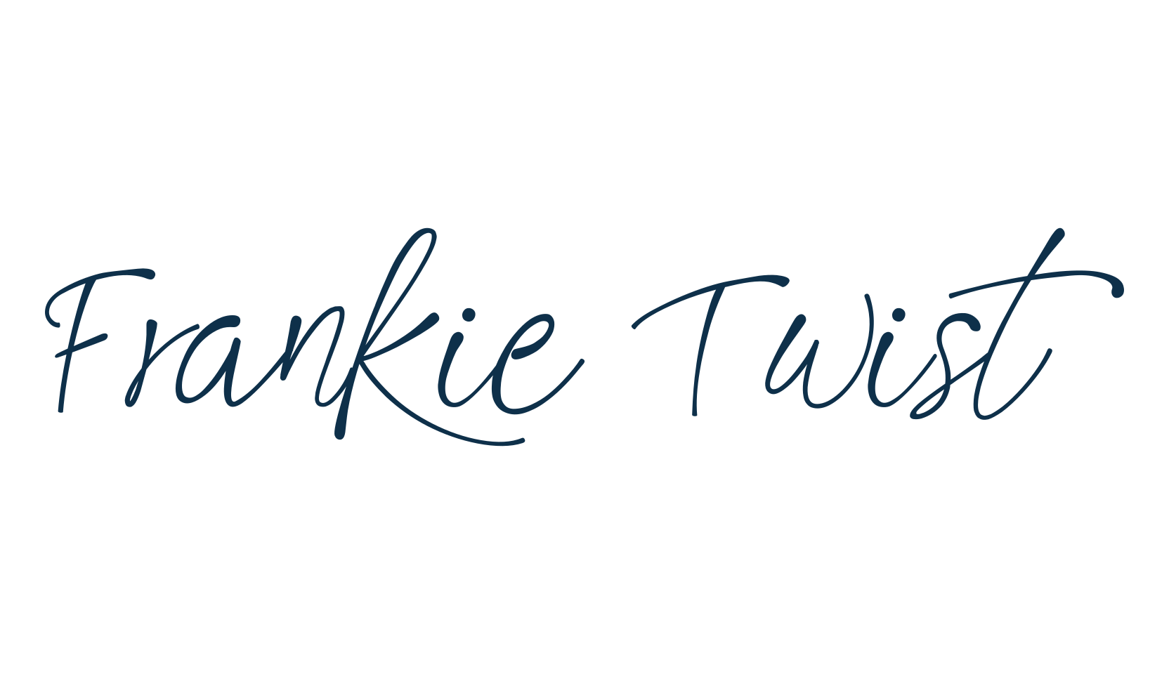 Frankie Twist, script handwritten fancy decorative calligraphy font preview
