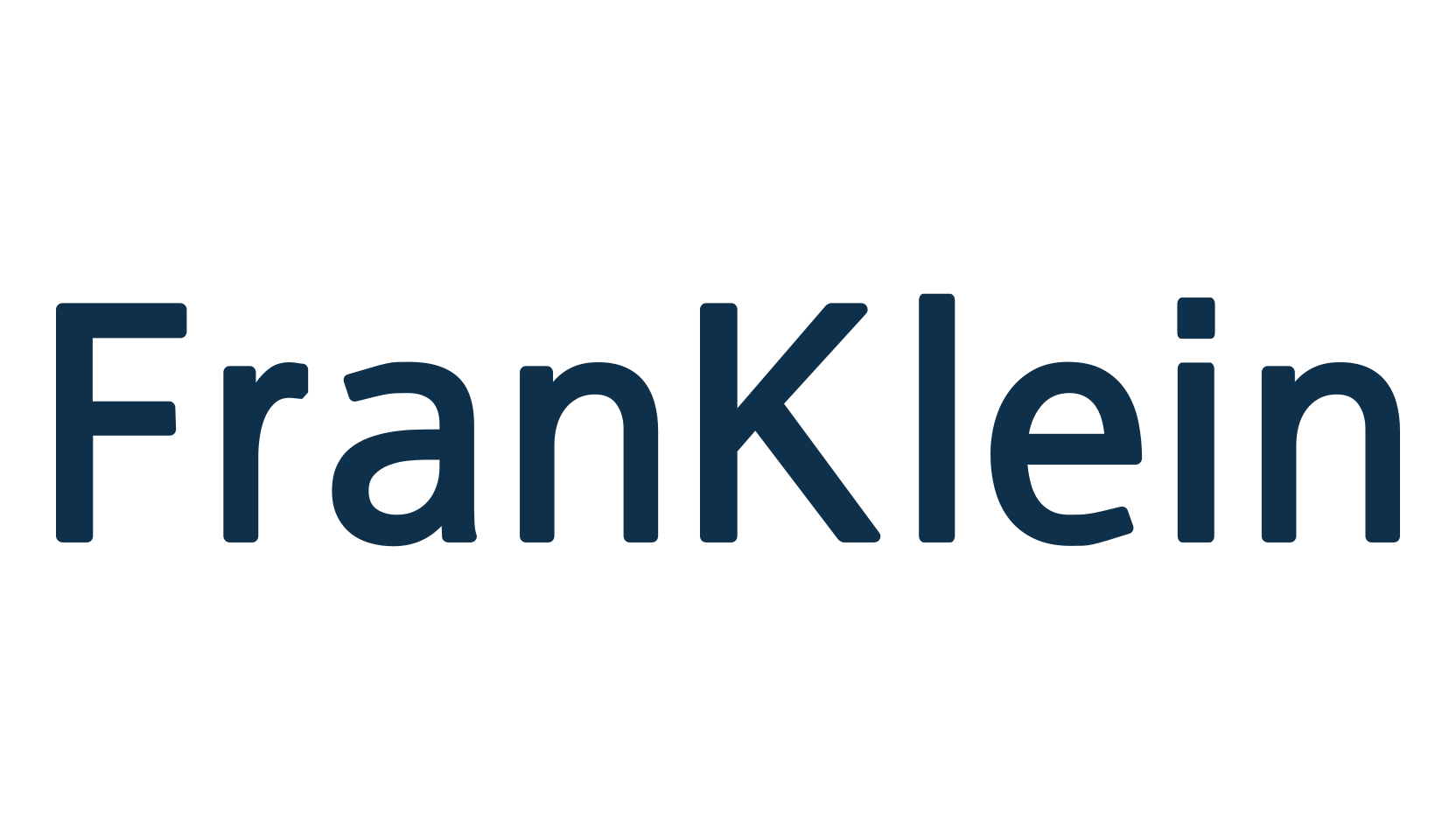 FranKlein, basic sans serif font preview