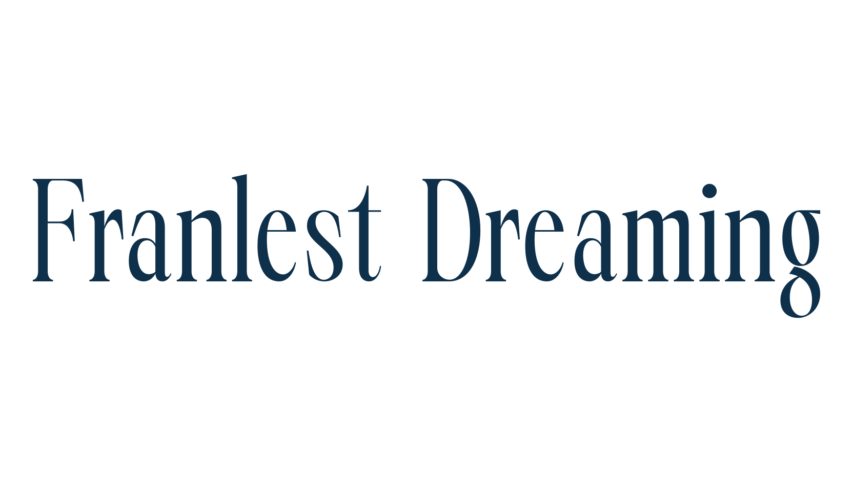 Franlest Dreaming, basic serif font preview