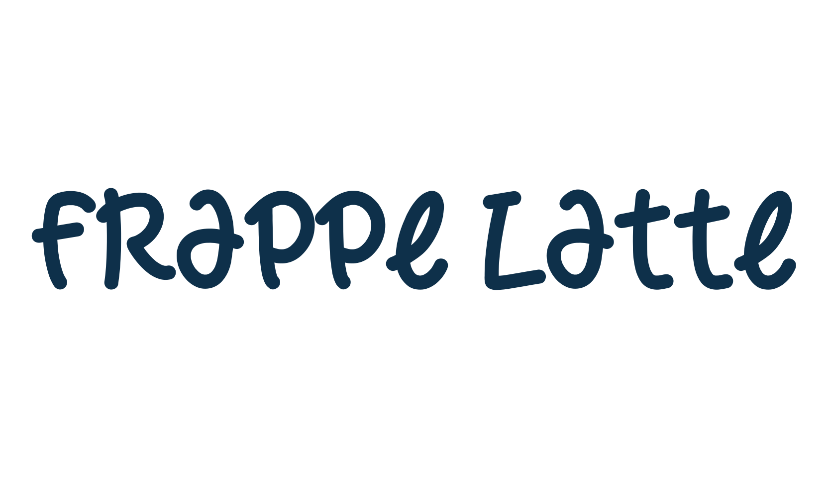 Frappe Latte, fancy cartoon decorative font preview